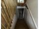 Stairs leading down to an unfinished basement at 7235 Thornhill Ne Ln, Atlanta, GA 30328