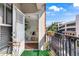 Balcony with view of living room and neighborhood, including a parking garage at 1850 Cotillion Dr # 2304, Dunwoody, GA 30338