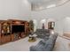 Open-concept living area with entertainment center and comfortable seating at 3500 Lost Valley Dr, Jonesboro, GA 30236