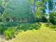 Spacious backyard offers ample room for outdoor activities, surrounded by mature trees at 1028 Gate Post Ln, Lawrenceville, GA 30044