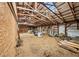 Spacious barn interior featuring an open design with exposed wooden beams and ample natural light at 471 Henderson Lake Dr, Canton, GA 30115