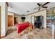 Spacious open concept features a well-equipped kitchen and living area with an adjacent door at 471 Henderson Lake Dr, Canton, GA 30115