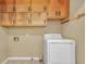 Convenient laundry room with washer, dryer, and ample storage at 4911 Old Douglasville Rd, Lithia Springs, GA 30122