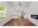 Spacious open-concept kitchen with stainless steel appliances and dark wood flooring at 5 Windsor Ter, Avondale Estates, GA 30002