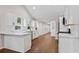 Beautiful kitchen features white cabinets, stainless appliances and an open design at 5 Windsor Ter, Avondale Estates, GA 30002