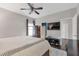 Relaxing main bedroom with ceiling fan, closet, and dresser at 239 Taylors Farm Drive Dr, Canton, GA 30115