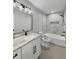 Cozy bathroom featuring a tub, shower, and granite countertop sink at 244 Coastline Road Rd, Fayetteville, GA 30214