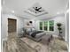 Bright bedroom with tray ceilings, lots of natural light, and view to an adjoining room at 244 Coastline Road Rd, Fayetteville, GA 30214