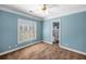 Bedroom with plush carpet, recessed lighting, and ceiling fan at 226 Euharlee Five Forks Rd, Kingston, GA 30145