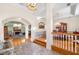 Inviting foyer with archways leading to the dining and living areas, showcasing the home's open layout and design at 226 Euharlee Five Forks Rd, Kingston, GA 30145