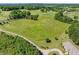 Aerial view of expansive land, featuring a large grassy field and a beautiful home with meticulously maintained landscaping at 226 Euharlee Five Forks Rd, Kingston, GA 30145