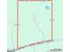 Aerial image displaying the dimensions and property lines of the land plot at 226 Euharlee Five Forks Rd, Kingston, GA 30145