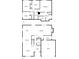 Combined first and second floor plans showcasing the layouts of the entire property at 2601 Garland Way, Duluth, GA 30096