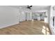 Open floor plan featuring hardwood floors and sightlines to the living room and kitchen at 2601 Garland Way, Duluth, GA 30096