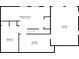 Floor plan of basement level including recreation room, bedroom, storage and garage area at 5161 Hermitage Dr, Powder Springs, GA 30127