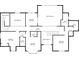 Layout of the second floor featuring multiple bedrooms, bathrooms, and ample hall space at 5161 Hermitage Dr, Powder Springs, GA 30127