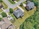 An aerial view of a residence in a lovely neighborhood with mature trees at 271 Learwood Ln, Atlanta, GA 30349