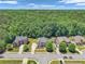 A high angle view of a house in a wooded suburban residential community at 271 Learwood Ln, Atlanta, GA 30349
