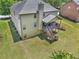 Expansive backyard featuring a wooden deck and stairs leading to a well-manicured lawn at 271 Learwood Ln, Atlanta, GA 30349