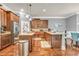 Spacious kitchen with granite countertops, stainless steel appliances, and a breakfast bar, great for casual dining at 271 Learwood Ln, Atlanta, GA 30349