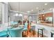Bright kitchen featuring a breakfast nook, granite countertops, and a full suite of stainless steel appliances at 271 Learwood Ln, Atlanta, GA 30349