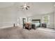 Large main bedroom with plush carpet, vaulted ceilings, and neutral decor at 271 Learwood Ln, Atlanta, GA 30349
