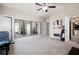 Large, bright exercise room with workout machines, mirrors, and multiple access doors at 2470 Anderson Estates Ct, Marietta, GA 30064