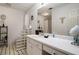 Bathroom featuring a large vanity with modern finishes and tiled floors at 4378 Chestnut Oaks Trce, Lithonia, GA 30038