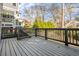 Spacious gray deck offers plenty of room for outdoor seating and entertaining at 2603 Apple Valley Ne Rd, Brookhaven, GA 30319