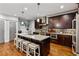 Well-appointed kitchen with a large island and modern stainless steel appliances at 2603 Apple Valley Ne Rd, Brookhaven, GA 30319