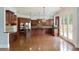 Gourmet kitchen featuring wood cabinets, stainless steel appliances, and central island at 4652 Prater Se Way, Smyrna, GA 30080