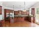 Spacious kitchen offers a large island, granite countertops, and stainless steel appliances at 4652 Prater Se Way, Smyrna, GA 30080