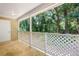 Covered patio with view of backyard and nature at 98 Hampshire Ct, Avondale Estates, GA 30002