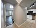 Spacious foyer with tile floors leading to kitchen, living room and stairs at 1850 Cotillion Dr # 2416, Atlanta, GA 30338