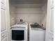 Laundry room with modern washer and dryer units at 1850 Cotillion Dr # 2416, Atlanta, GA 30338