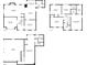 Detailed floor plan showcasing the layout of the second and third floors of the home at 2122 Rockland Ct, Marietta, GA 30062
