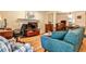 Inviting living room with neutral walls, a cozy sofa, with views to the dining area and kitchen at 1750 Clairmont Rd # 35, Decatur, GA 30033