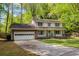 Charming two-story home with a brick garage, well-manicured lawn, and beautiful landscaping at 3719 Northbrook Ct, Atlanta, GA 30340