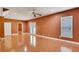 Expansive basement featuring tile flooring, a window, and a patio door, great for entertaining or a playroom at 3704 Ramsey Sw Cir, Atlanta, GA 30331