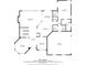 First floor of a home's floor plan showing layout of the home at 590 Arthur Rd, Canton, GA 30115