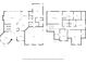 Floorplan of the first and second floor with living areas, bedrooms, kitchen, and bathrooms at 590 Arthur Rd, Canton, GA 30115