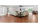Spacious living room with hardwood floors, neutral paint, and an open floor plan at 590 Arthur Rd, Canton, GA 30115