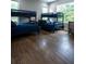 Bedroom featuring two bunk beds with views of the landscape from the windows at 1099 Vista Ne Trl, Atlanta, GA 30324