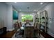 A dining room features a table with seating and a large window offering natural light and views of the outdoors at 1099 Vista Ne Trl, Atlanta, GA 30324