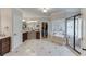 Spacious bathroom with a glass shower, bathtub, and double vanity sinks at 2623 Lindsey Grace Ln, Buford, GA 30519