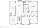 Detailed floor plan of the home's first floor layout showing the placement of rooms at 638 Oberlochen Way, Douglasville, GA 30134