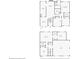 Detailed floor plan showcasing both the first floor layout and the basement layout at 638 Oberlochen Way, Douglasville, GA 30134