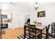 Bright eat-in kitchen with white cabinets and stainless steel appliances at 130 Driver St, Temple, GA 30179