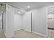 Finished basement featuring a closet with bi-fold doors, recessed lighting, and a tiled shower at 1349 Heather Cir, Riverdale, GA 30296