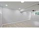 Finished basement with recessed lighting, light wood-look flooring and a ceiling fan at 1349 Heather Cir, Riverdale, GA 30296